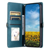 For Redmi Note 13 5G Global Wallet Multi-card Slot Leather Phone Case with Lanyard(Green)