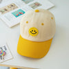 C0408 Spring Smiley Pattern Baby Peaked Cap Sunscreen Shade Baseball Hat, Size: 48-52cm(Yellow)