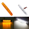 MK-224 10pcs 12-24V Truck Trailer 9LED Side Light Tail Lamp Signal Light(Yellow)
