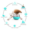 Slow Feeder Dog Bowl, Tumbler Toy, Anti-Choking, Lake Blue - GW-02