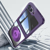 For Samsung Galaxy Z Flip6 360 Holder MagSafe Acrylic Hybrid TPU Phone Case(Purple)