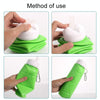 600ml Food Class Silicone Folding Outdoor Water Cup Portable Cycling Water Bottle(Black)