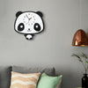 Creative Home Office Bedroom Decoration Panda Swing Acrylic Wall Clock
