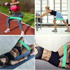 Lake Blue Weak Pull Polyester-cotton + Latex Yarn Loop Tension Band Yoga Resistance Band, Size: 76 x 8cm