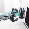 HQ-UD21 3 in 1 Folding Mobile Phone Watch Multi-Function Charging Stand Wireless Charger for iPhones & Apple Watch & Airpods (Black)