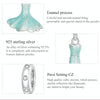 S925 Sterling Silver Mermaid Skirt Pendant DIY Bracelet Necklace Accessories