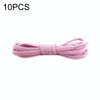 10 PCS Stretch Spandex Non Binding Elastic Shoe Laces (Pink)