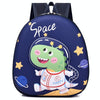 Kindergarten Eggshell School Bag Children Cute Cartoon Backpack(Navy Blue)
