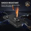 For Samsung Galaxy A06 4G Ring Holder Armor Hybrid Phone Case(Black)