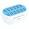 830-24 180W 24 USB Ports Multifunction Smart Charger Station AC100-240V, US Plug (White)