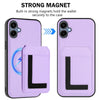 For Samsung Galaxy A05 CX01 Detachable Magsafe Magnetic Card Bag Phone Case(Light Purple)