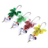 2 Sets HENGJIA SP011 7cm 6g Frog Soft Fish Sequins Freshwater Single Hook Bionic Bait(4 Colors)
