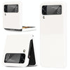 For Samsung Galaxy Z Flip3 5G Plain Texture Phone Case(White)