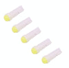 5 PCS T5 0.5W 20LM White Light 1 LED COB LED Instrument Light Bulb Dashboard Light for Vehicles, DC 12V(White)