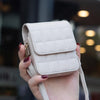 For Samsung Galaxy Z Flip6 BFB04 Plaid Crossbody Fold Phone Bag(Beige)
