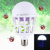 E27 15W White Light + 365 NM Purple Light Mosquito Killer Bulb Lamp, Fly Pest Insects Reject Zapper LED Ball Steep Light, AC 175-265V