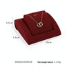 10x9.5x5.5cm Activity Necklace Seat Jewelry Display Rack Microfiber Jewelry Counter Display Props