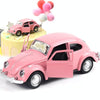 1:36 Beetle Classic Car Open Door Alloy Car Model Pull Back Children's Toy Car(Light Pink)