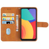 Leather Phone Case For Alcatel 3L 2021 / 1S 2021 / Vodafone Smart V12(Brown)