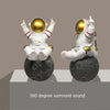 Wireless Bluetooth Small Speaker TWS Mini Portable Astronaut Audio(Gold)