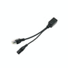 15x RJ45 PoE Splitter Cables 25cm - Network Camera Power Supply (Black)