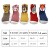 D2201 Children Cartoon Tube Floor Socks Knitted Soft Bottom Baby Shoes Socks, Size: 26-27(Blue Fox)