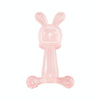 Bunny Baby Teether BPA Free Food-Grade Silicone Teether Infant Teething Stick Anti-Eating Hand, Color: Pink