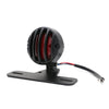 Universal Retro Waning Tail Light Motorcycle Modified Rear Tail Light Brake Light(Black)