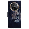 For Realme 13+ Global Coloured Drawing Flip Leather Phone Case(Lion)