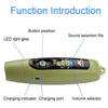 JUNCTION USB Charging High Decibel Traffic Command Outdoor Training Whistle with Lighting Function(Yellow)