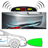 Car Buzzer Reverse Backup Radar System - Premium Quality 4 Parking Sensors Car Reverse Backup Radar System with LCD Display(White)