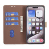 For Samsung Galaxy A56 5G Color Matching RFID Anti-theft Leather Phone Case(Brown)