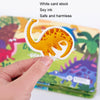 Children Early Teaching Cartoon Intelligence Development Toys Repeatedly Paste Book(Farm)