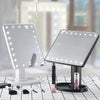 LED Desktop Makeup Mirror Rotatable Dimmable With Touch Switch Vanity Mirrors(Black)