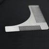 L Shaped Stainless Steel Beard Shaper  Facial Hair Shaping Tool, Random Color Delivery
