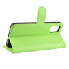 For Galaxy A71 5G Litchi Texture Horizontal Flip Protective Case with Holder & Card Slots & Wallet(Green)
