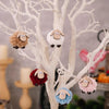 Christmas Tree Wooden Lambskin Lamb Pendant Holiday Decorations(Blue)