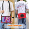 For Xiaomi Redmi Pad Pro 12.1 Rotatable Holder Silicone Hybrid PC Tablet Case with Shoulder Strap(Red)