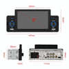 A3107 5 inches Car MP5 Wired CarPlay Universal Bluetooth Player With Microphone, Style: Standard+12 Lights Camera
