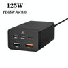 GAN 125W PD65W Dual Type-C + QC3.0 USB Multi Compatible Notebook Adapter AU Plug