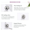 S925 Sterling Silver Love Cat Hollow Heart Beads DIY Bracelet Necklace Accessories