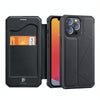 For iPhone 13 Pro Max DUX DUCIS New Skin X Series PU + TPU Horizontal Flip Leather Case with Holder & Card Slots (Black)