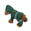 Waterproof Dog Raincoat, XXL Green - Breathable & Reflective