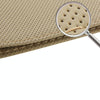 Leather Steering Wheel Cover With Needle and Thread, Size: 54x10.5cm (Beige)