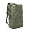 FM308 Large Capacity Outdoor Travel Man Canvas Double Shoulder Backpack Student Schoolbag, Specification: Small Green