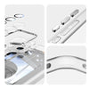 For Samsung Galaxy S25 Ultra 5G 360 Holder MagSafe Acrylic Hybrid TPU Phone Case(Frosted White)