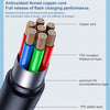 USAMS US-SJ565 8 Pin Fast Charing Data Cable with Light, Length: 1.2m(Black)
