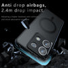 For Redmi Note 13 Pro Armor MagSafe Precise Hole PC Hybrid TPU Phone Case(Frosted Black)