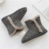 Fall And Winter High-Top Men Cotton Slippers And Velvet Platform Indoor Warm Shoes, Size:39-40