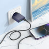 hoco N45 Biscuit PD30W Type-C + QC3.0 USB Charger, EU Plug(Blue)